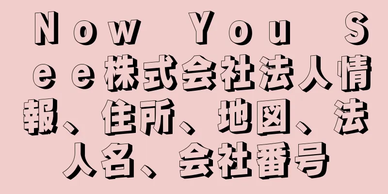 Ｎｏｗ　Ｙｏｕ　Ｓｅｅ株式会社法人情報、住所、地図、法人名、会社番号