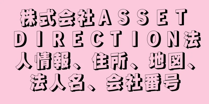 株式会社ＡＳＳＥＴ　ＤＩＲＥＣＴＩＯＮ法人情報、住所、地図、法人名、会社番号