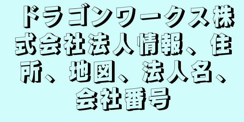 ドラゴンワークス株式会社法人情報、住所、地図、法人名、会社番号